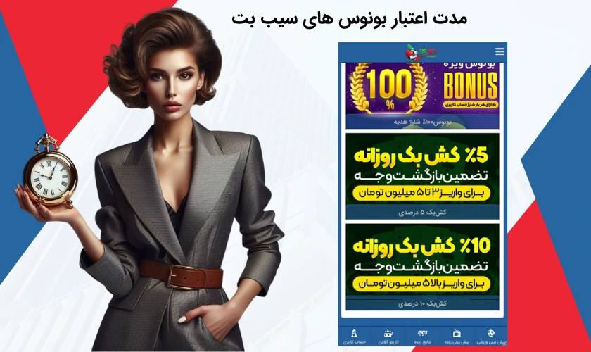 مدت اعتبار بونوس سیب بت